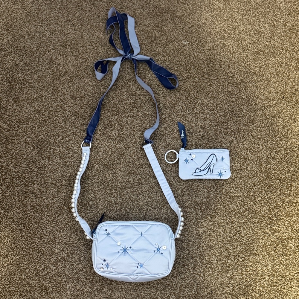 Cinderella x Vera Bradley crossbody and coin purse